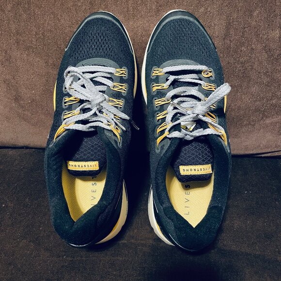 NIKE Lance Armstrong Livestrong Lunarglide 4 Black Marigold White 11.5 US 45.5 - Picture 6 of 11
